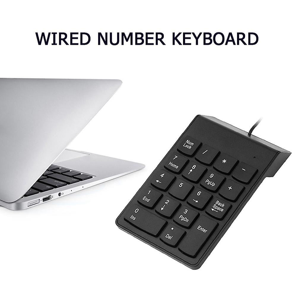 Small-size Usb Wired Numeric Keypad Numpad 18 Keys Digital Keyboard For Accounting Teller Laptop Notebook Tablets