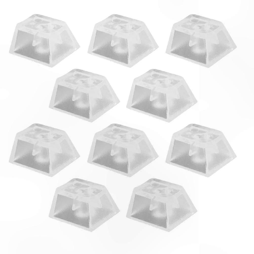 For Mechanical Keyboard, Transparent Blank Keycap Set - 10Pcs Translucent Keycaps