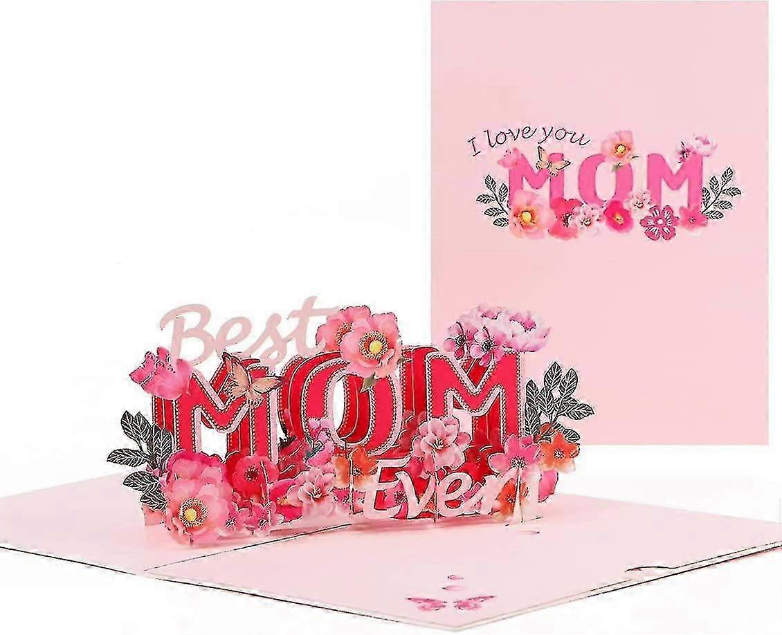 3D Paper Cut Birthday Card Mom