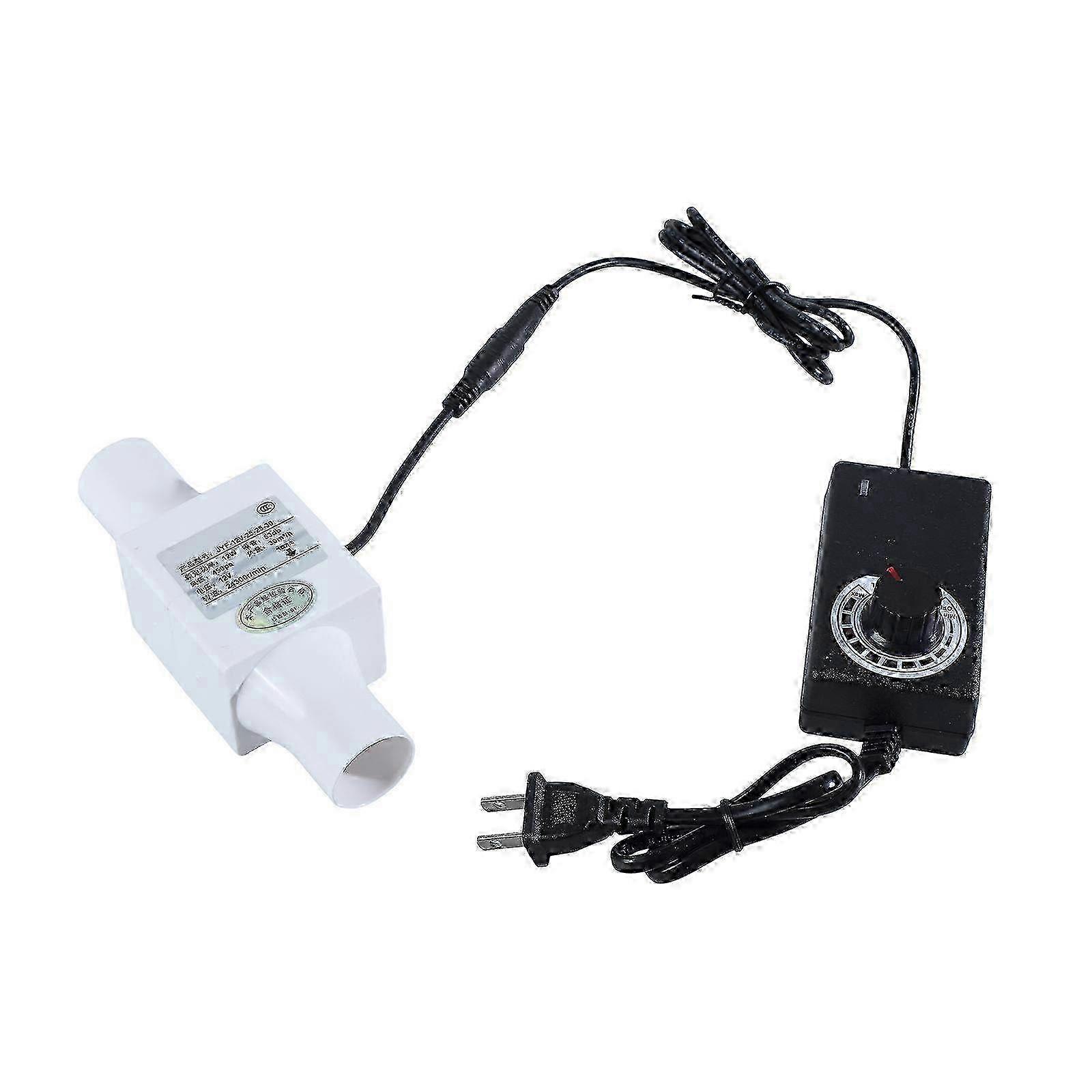 12V Inline Duct Fan with Variable Speed Controller compatible with Ventilation, Exhaust, Air Circulation, Heating & Cooling Booster System