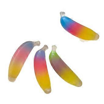 1pcs Rainbow Gradient Banana Squishy Toy,Soft Stretchy Banana Stress Relief Toy,Squeeze Sensory Toy for Anxiety Relief,Perfect_yzad