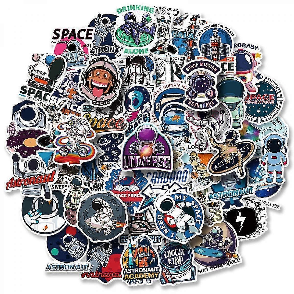 NASA Space Planet Astronaut Stickers Set