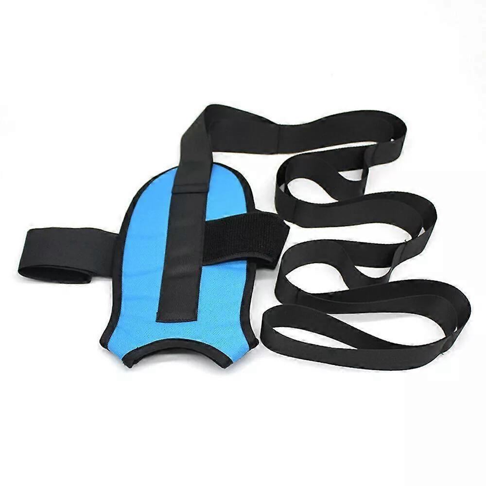 57 Inch Multi-Loop Non-Stretch Stretching Strap for Dancers, Athletes, Flexibility Training