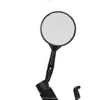 Bike Rearview Mirror HD Glass Bar End Wide Angle Adjustable Safe Cycling Rear View for Mountain Road Bike