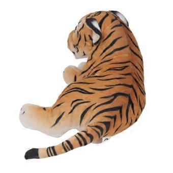 Plush Stuffed Animals Doll Cute Simulation Jungle Animal Soft Lining Animal Plush Doll Toy for Living Room Bedroom Tiger