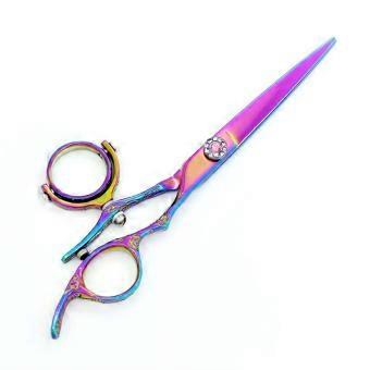 Professional 6 Inch Hair Cutting Scissors with 360° Swivel Thumb, Ergonomic Barber Shears for Stylists