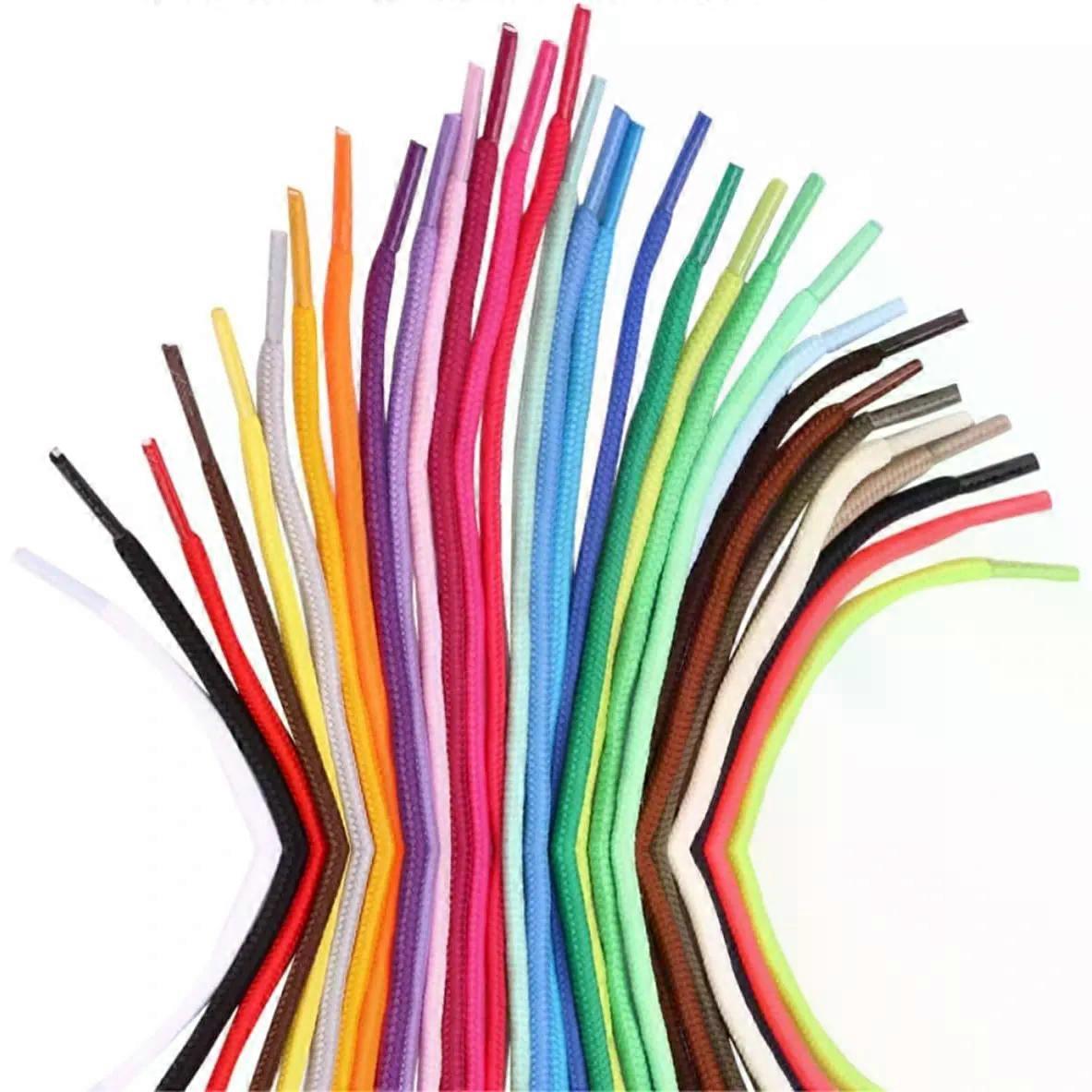 30pcs Colourful round Shoelaces 1.2m Polyester Replacement Laces