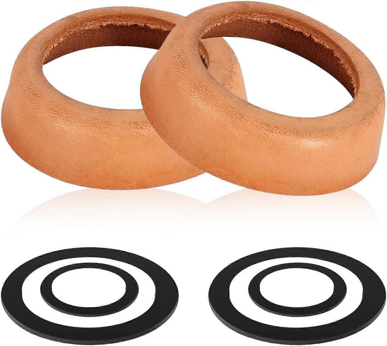 2 Leather Cuffs Handle Pump Type 75 Piston Cuffs
