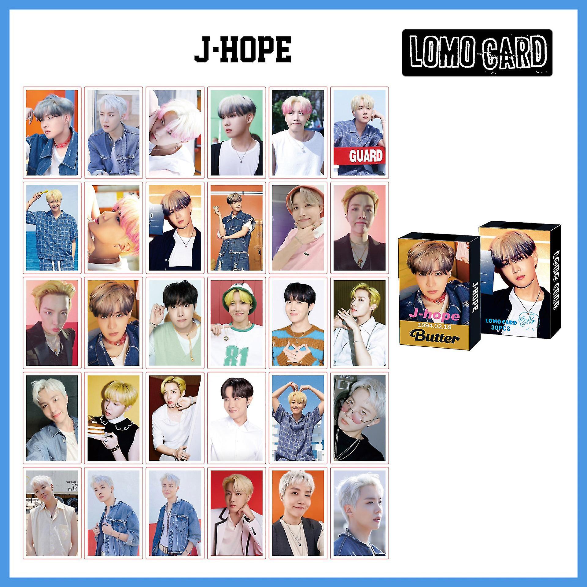 30pcs/box Kpop バンタンボーイズ ロモカードセット フォトカード フォトプリントアルバム フォトカード 韓国ファッション かわいいボーイズ ポスター 画像ファン