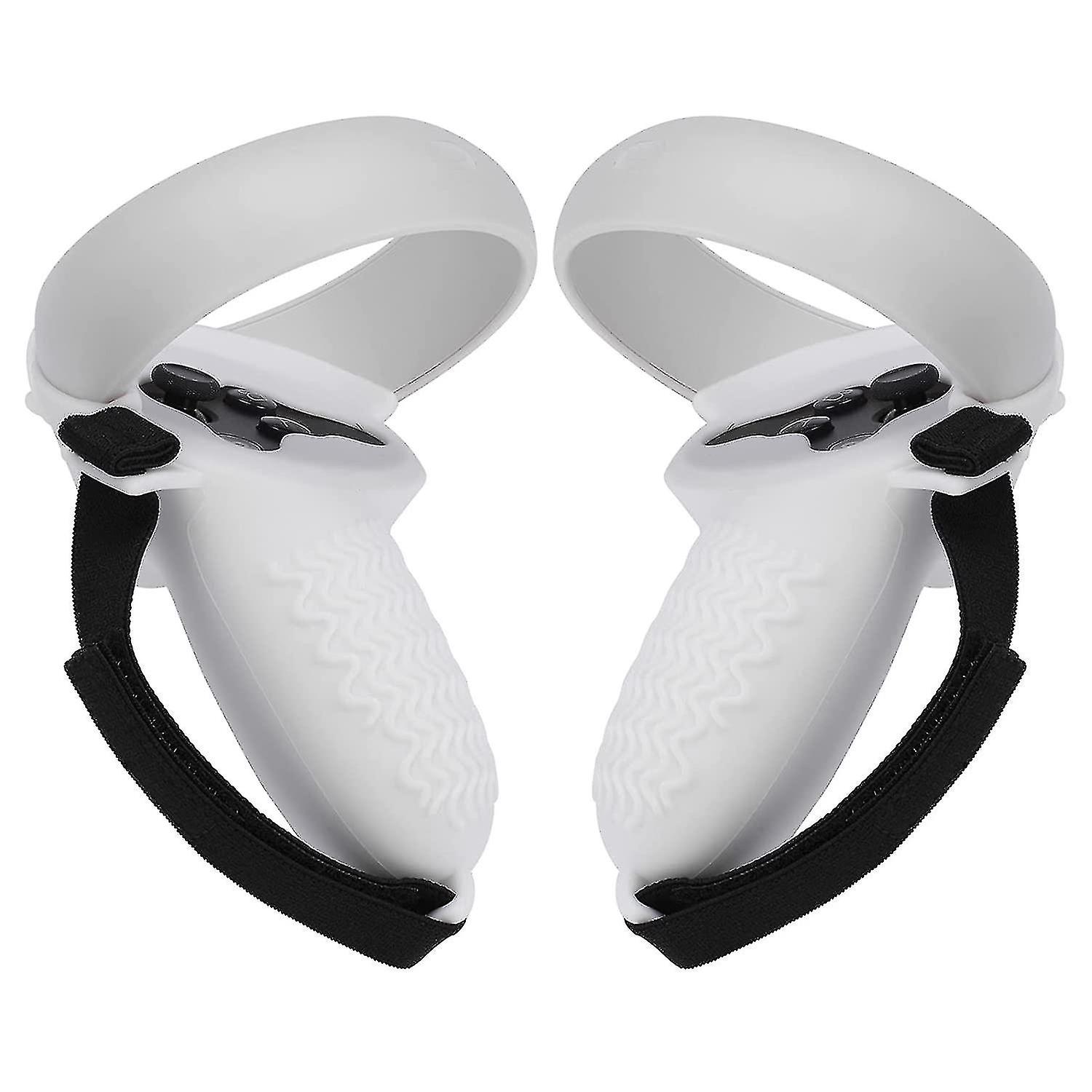 Case Silicone Compatible With Oculus Quest 2 Controller, Accessories Non-slip, With Adjustable Hand Strap