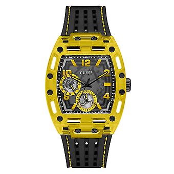 Guess montres phoenix Montre Analogique Homme Quartz avec Bracelet Silicone GW0499G2