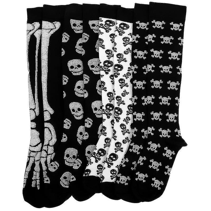 4pair Halloween Theme Compression Socks