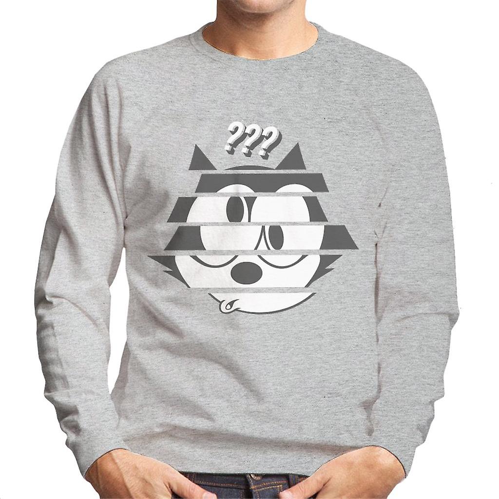 Felix The Cat Confused Face Men's Sweatshirt