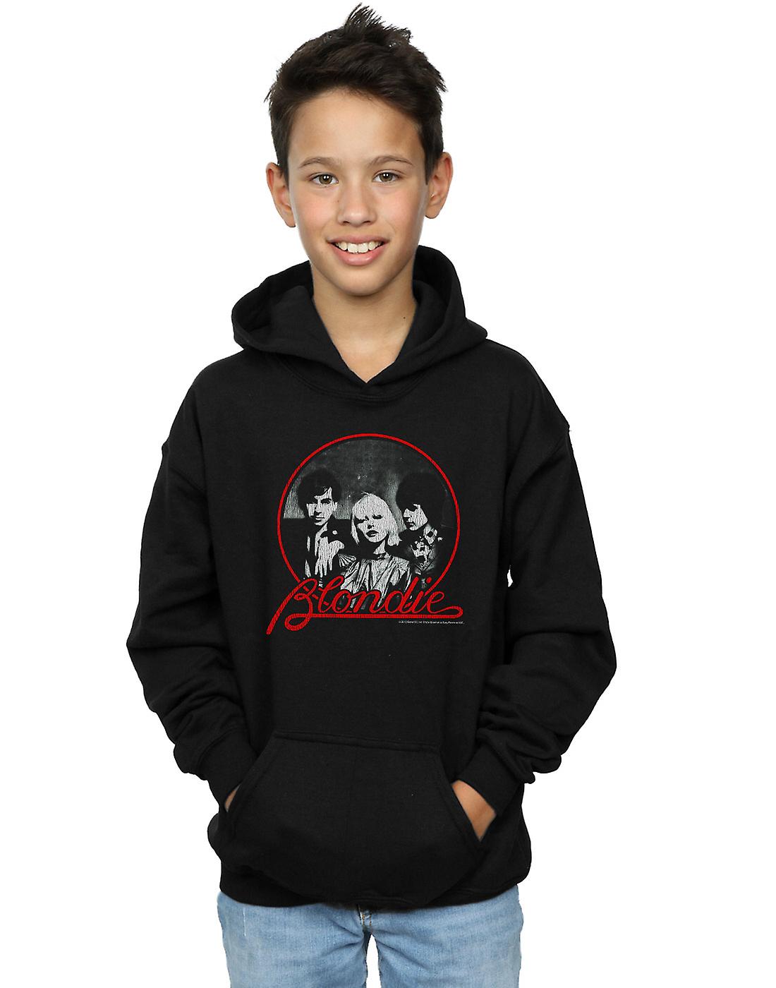 Blondie muchachos agobiados círculo sudadera con capucha