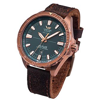 Almaz Automatic Analog Men's Watch with Cowhide Bracelet NH35A-320O507