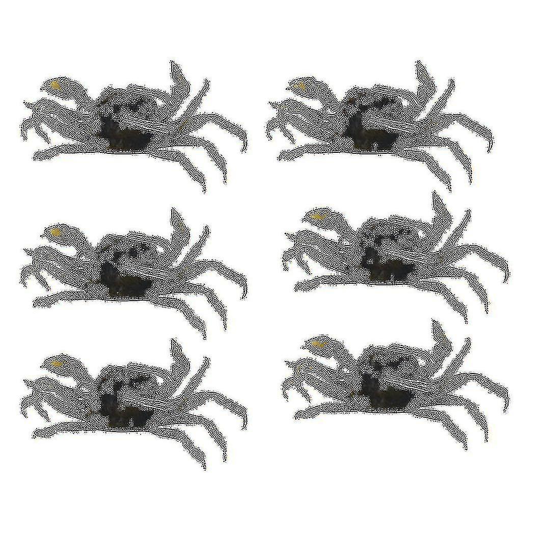 6 Pieces Crab Fishing Lure Kit,simulated Crabs Baits Artificial Fish Lures Tackle With Sharp Hook,3