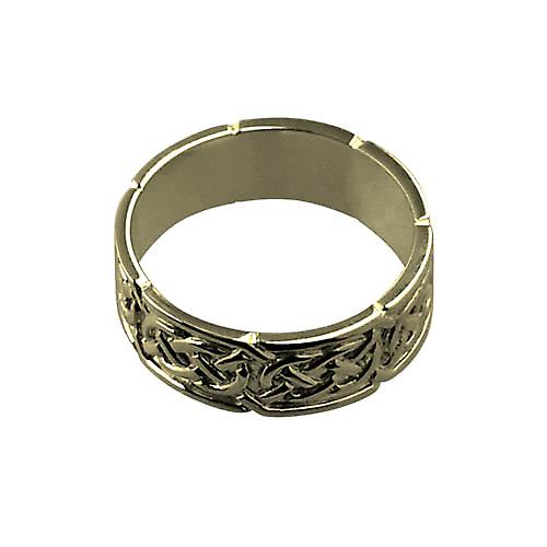 9ct Gold 8mm Celtic Wedding Ring Size Z+1