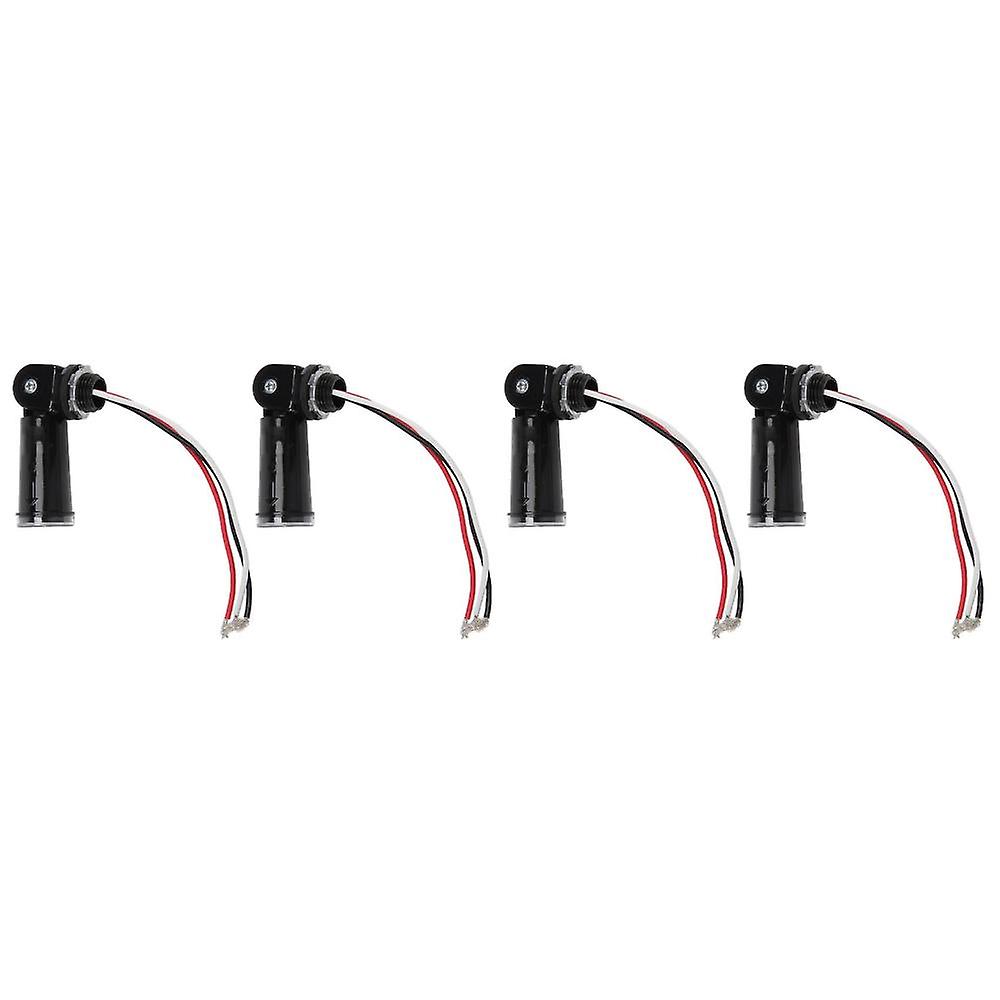 4pack ، الغسق إلى الفجر / النهار استشعار الليل ، التبديل الكهروضوئي ، مستشعر خلية الصور ، IP65 مقاوم للماء Photoc