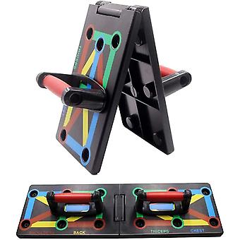 12 In 1 Foldable Push Up Rack Board Train Gym Fitness System Workout Exercise