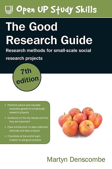 The Good Research Guide Research Methods For Smallscale Social Research Projects by Martyn Denscombe Paperback Book
