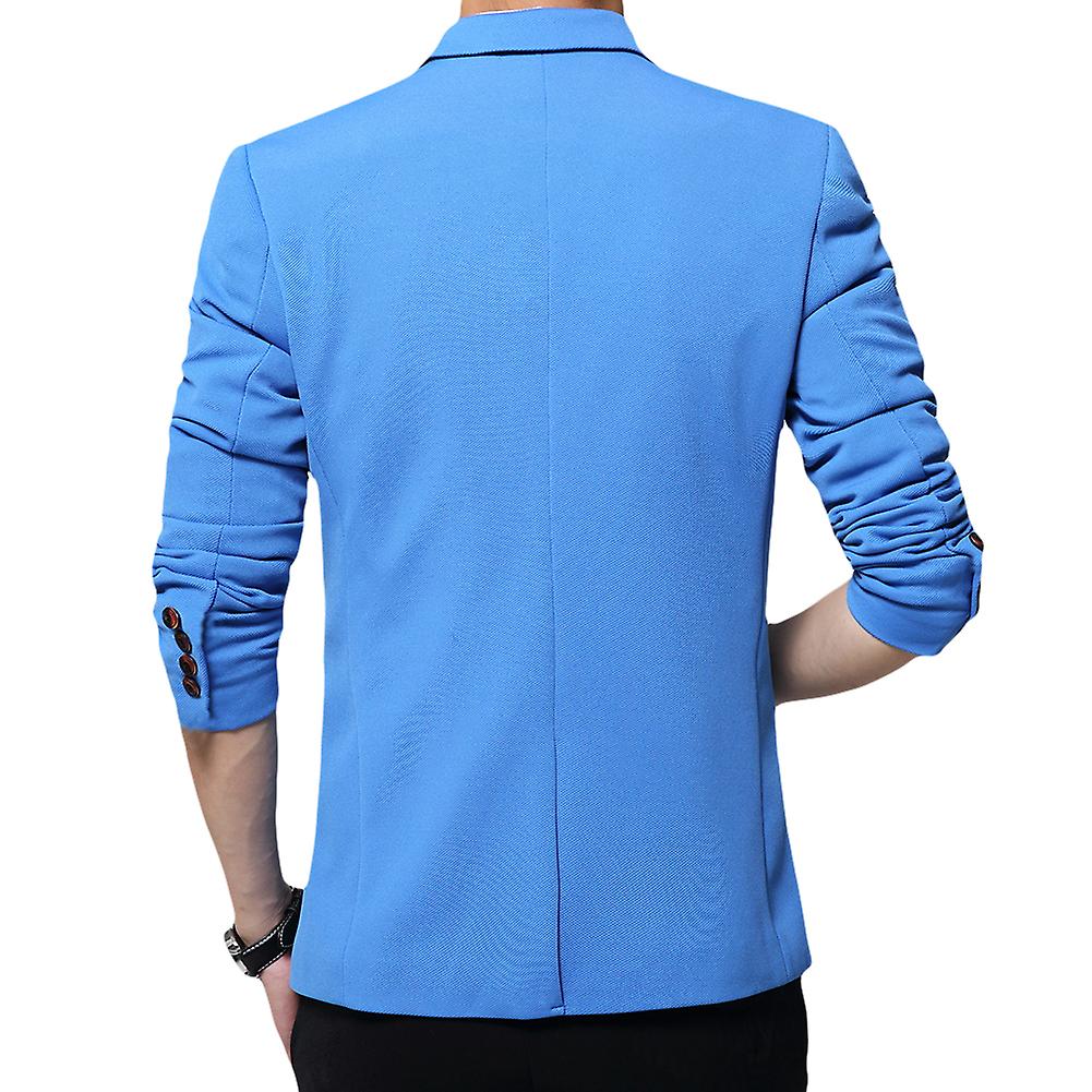 Allthemen Mens Slim fit Solid Blazer Casual Suit Jacket Fruugo UK