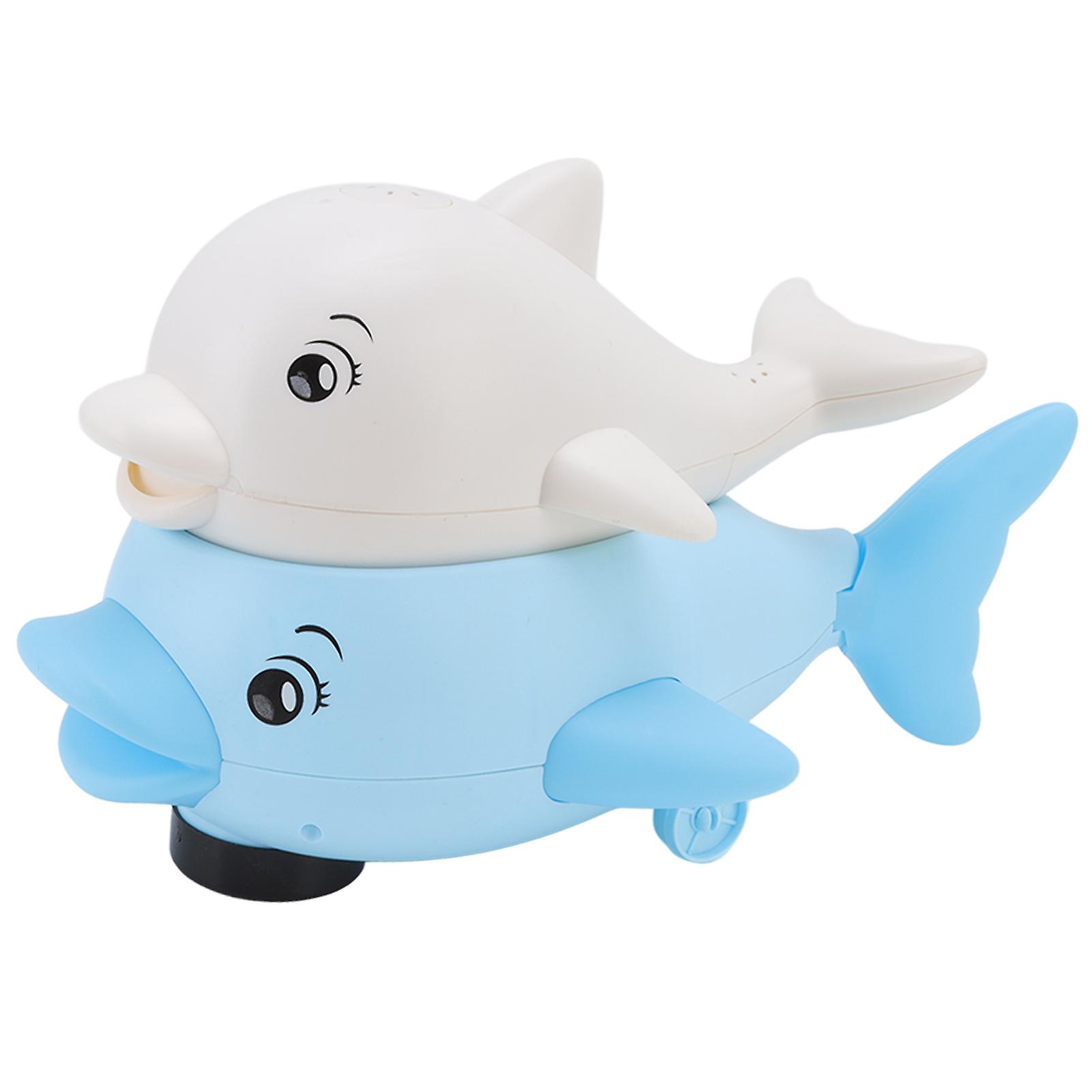 Interactive Dolphin Bath Toy with Auto Sensor, Spray, Music & Lights for Infants
