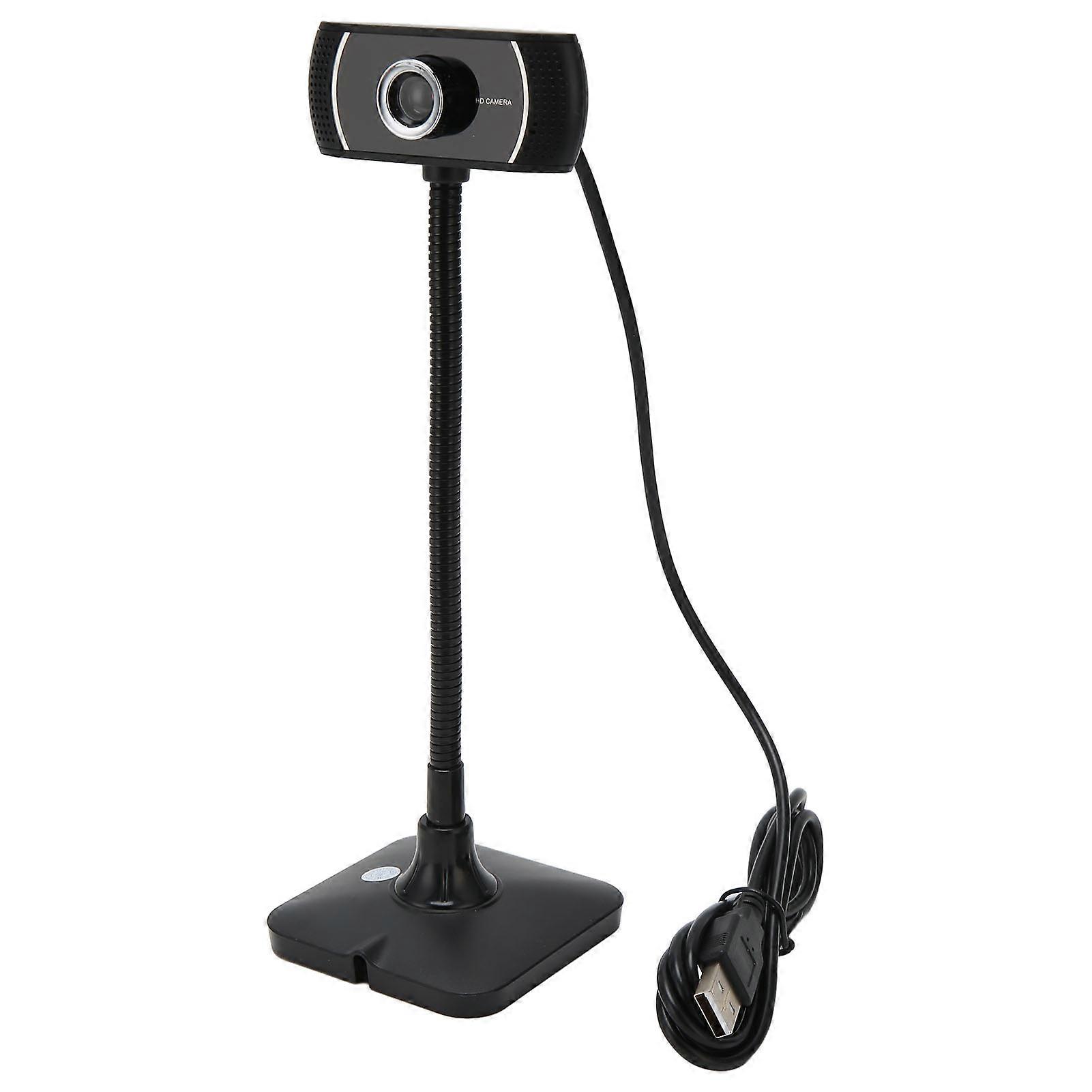 Webcam HD Manual Focus Live Streaming Drive Free USB Camera with Microphone for Computer Conference Calling 640x480