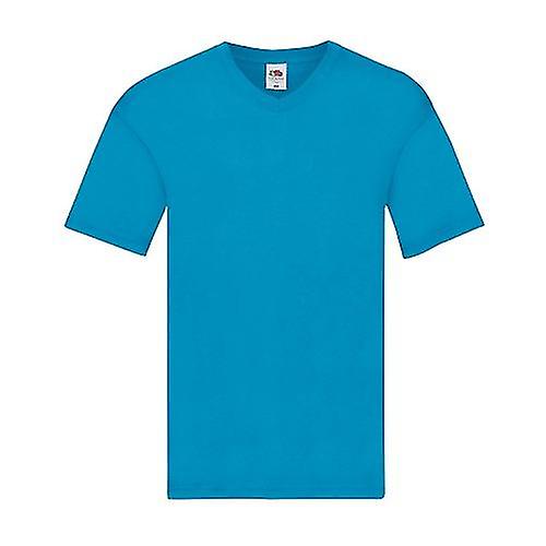Fruit Of The Loom Herren Original Plain T-Shirt mit V-Ausschnitt