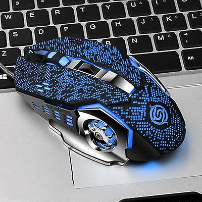 Macro Definition Gaming Competitive Office Home Metal Backboard Housing Usb Wired Mouse