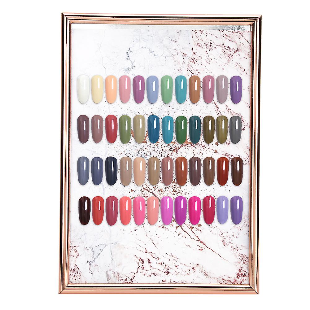 Nail Art Color Chart Display Board Stand Nail Tip Gel Polish Color Display Card Frame