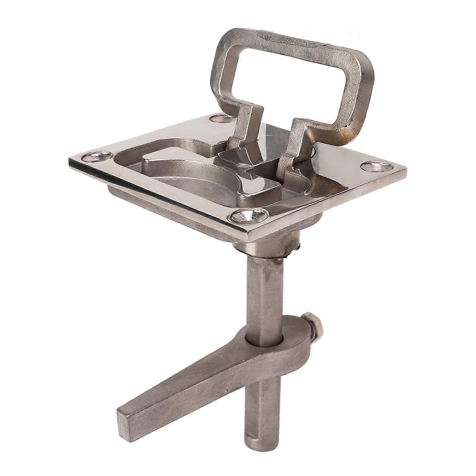 Boat Cam Latch Floor Buckle Hatch Catch 316 Stainless Steel 67 x 79mm Lift Handle Locking Latch for Yacht