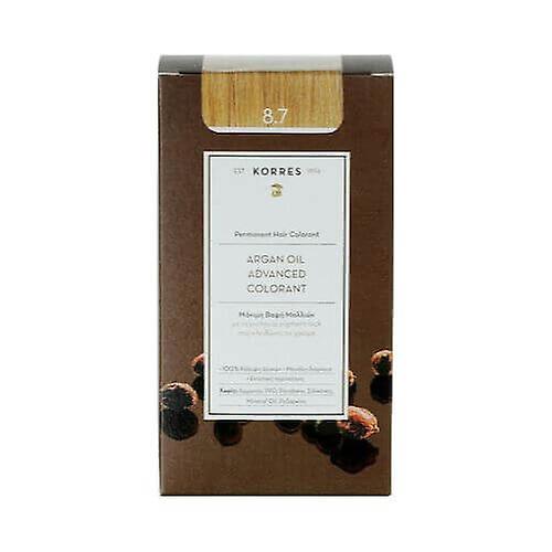 Korres Argan Oil Advanced Colorant with Pigment-Lock Technology 8.7 Toffee, 50ml