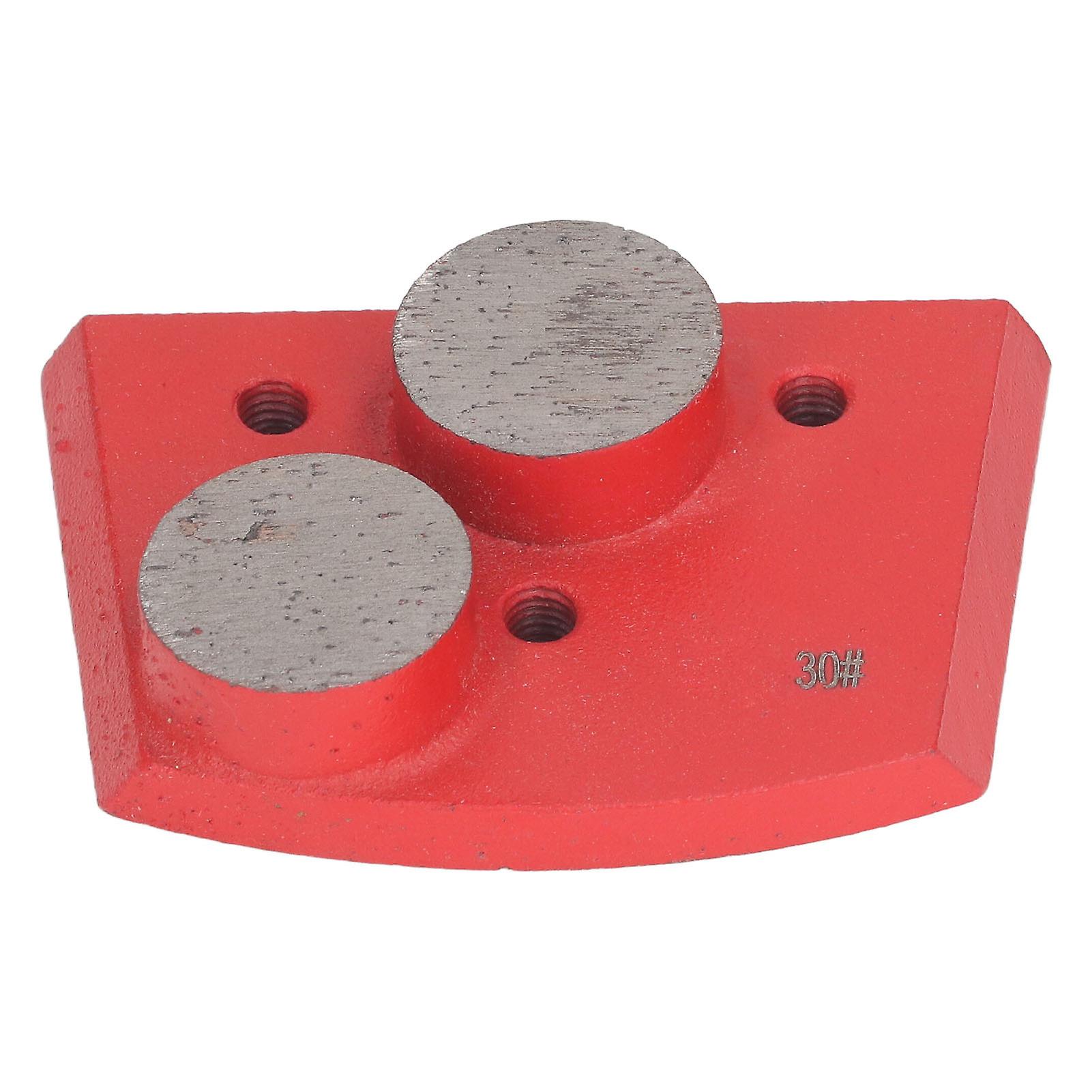 3PCS Grinding Blocks Diamond Polishing Block for Cement Concrete Floor Paint 2 Segment 30 Grit Red 