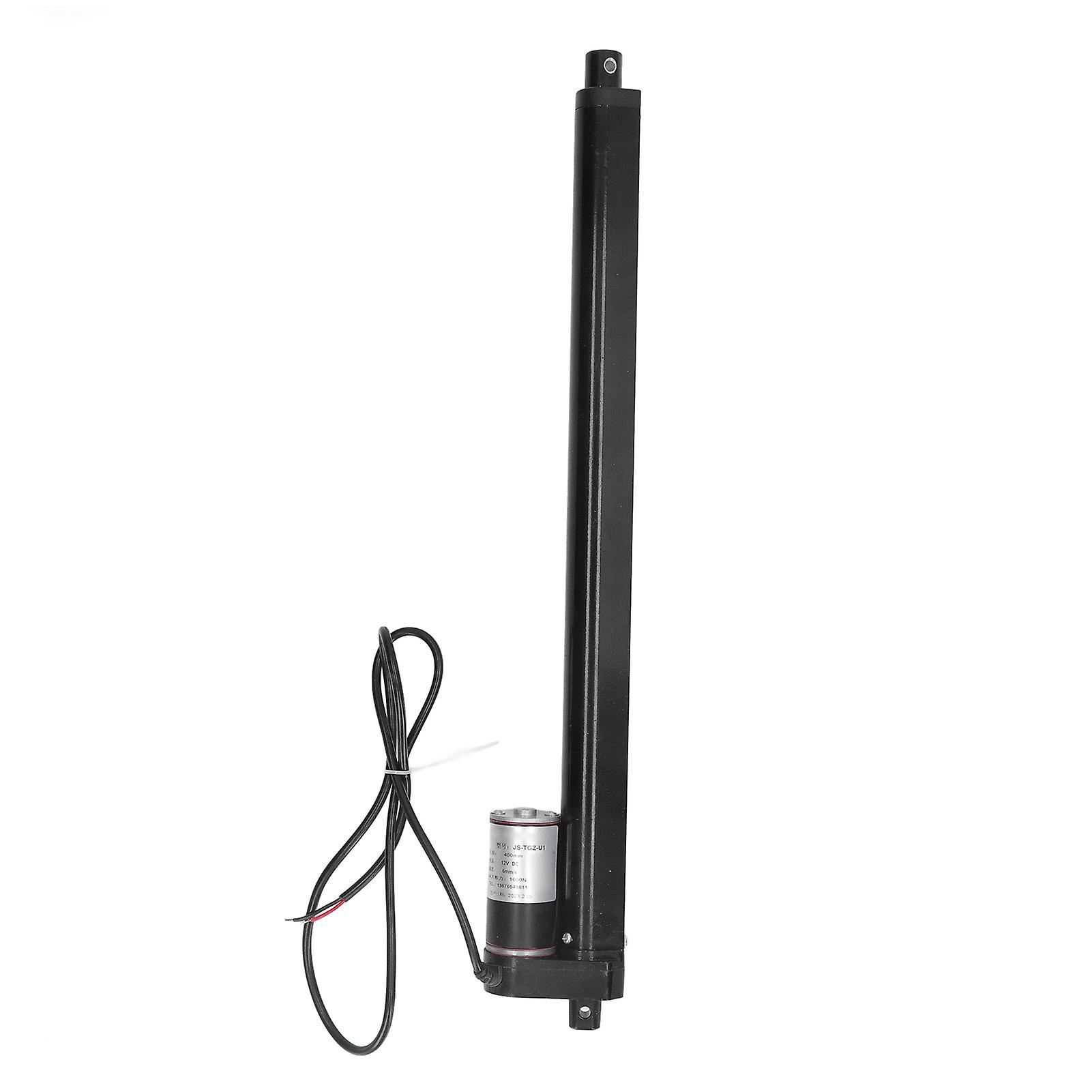 12VDC 400mm Stroke Electric Linear Actuator 1000N Black
