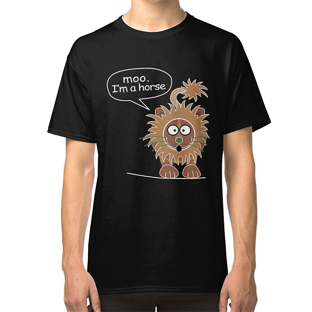 Mučať. Som tričko s koňom