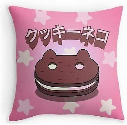 Square Cushion Case Cover 18 x 18 Steven Universe Cookie Cat