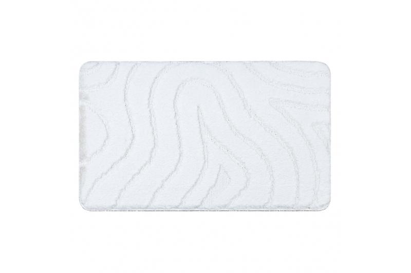 Bathroom rug SUPREME WAVES, non-slip, soft - white
