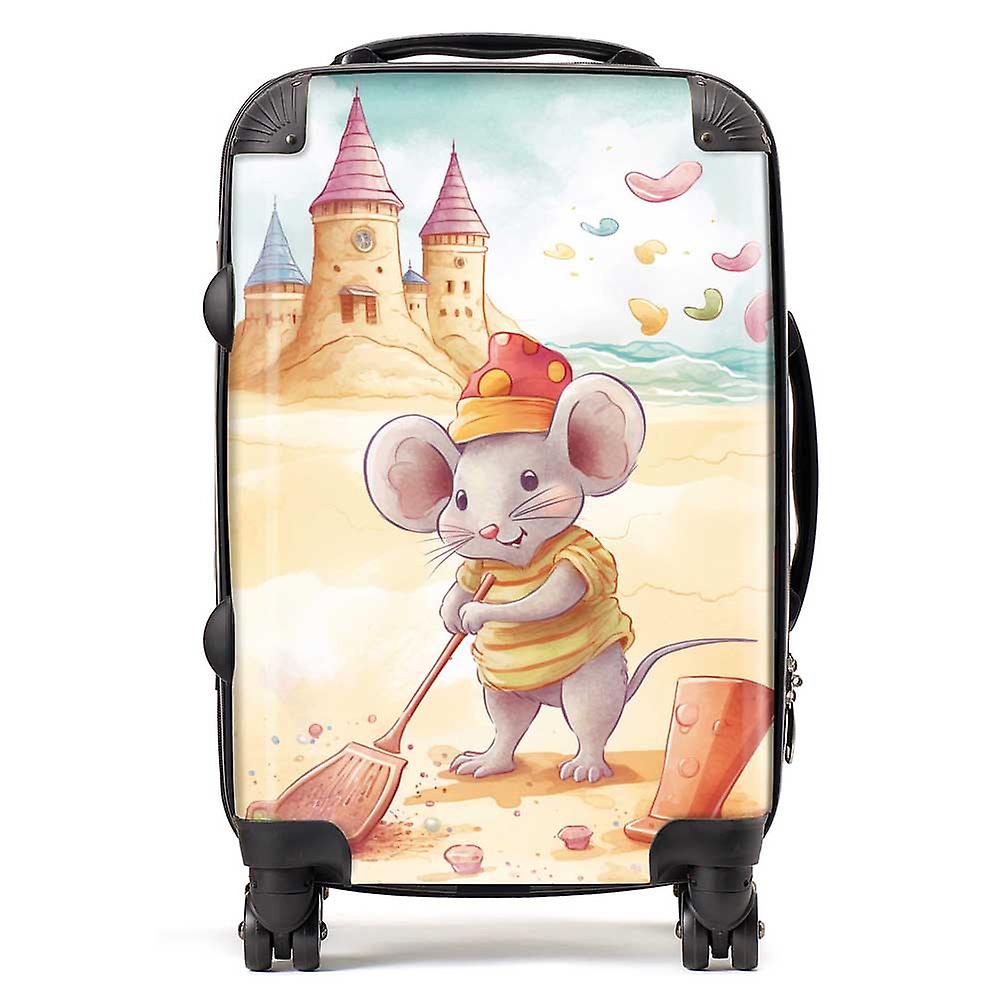 Mouse On A Beach Holiday Suitcase