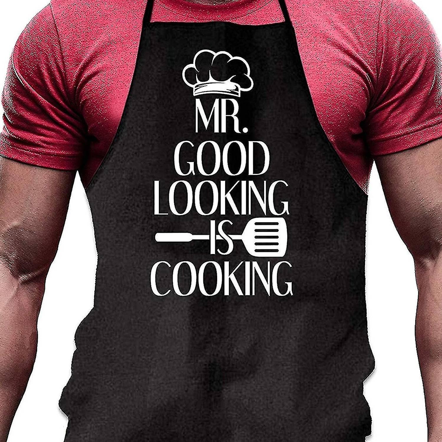 Apron Kitchen Apron Chef Dinner Apron Kitchen Men Barbeque Cooking Polyester Baking Accessories