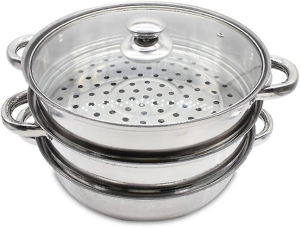High quality 3-layer stainless steel steamer pressure cooker pressure cooker set with glass lid