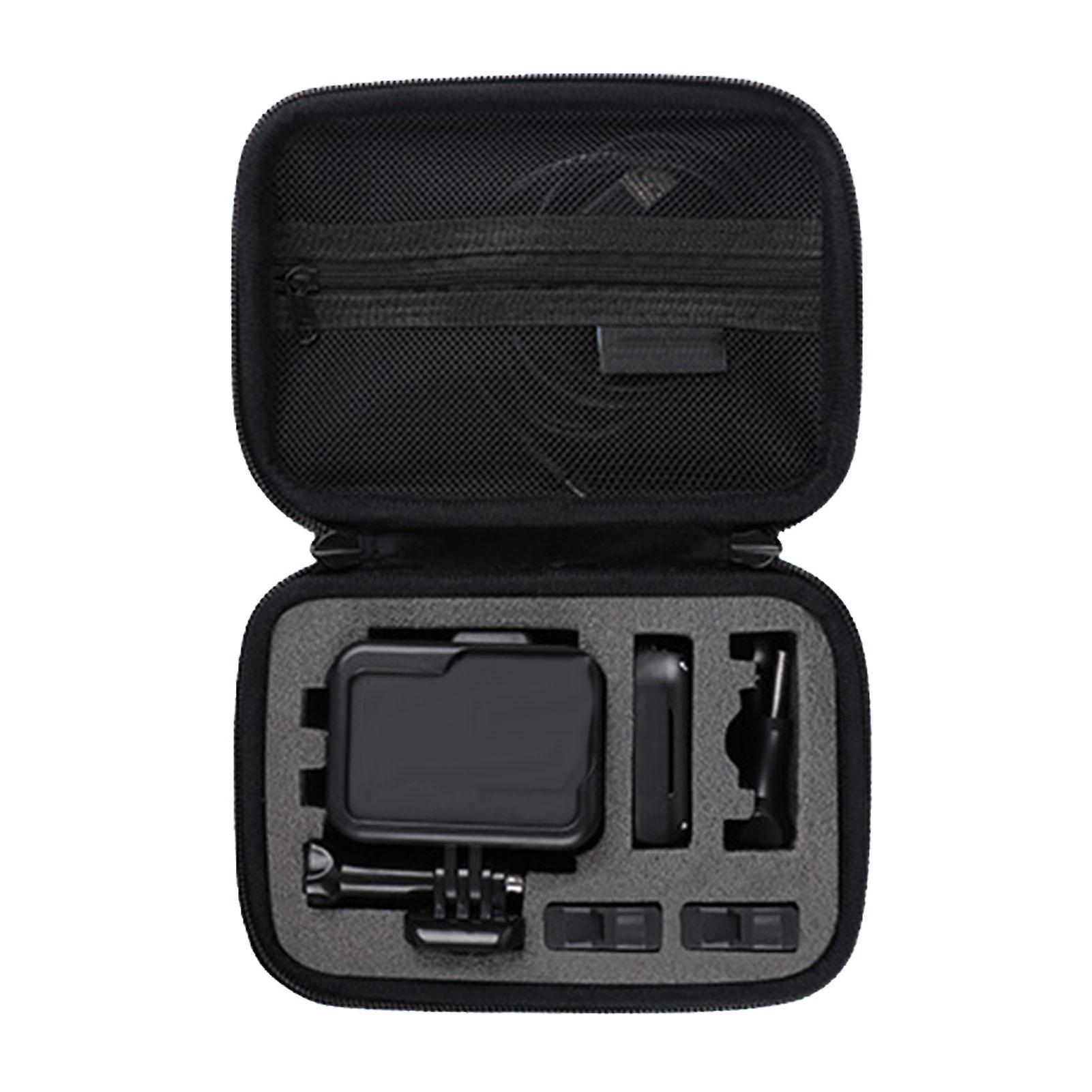 Protective Carrying Case Waterproof Action Camera Storage Case Bag with Portable Handle for Hero 11 10 9 for DJI Osmo S 17.3x12.3x6.8cm 