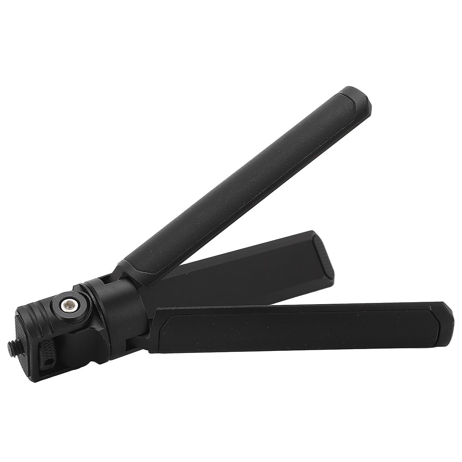 Mini Camera Tripod Adjustable Head Portable Vlog Travel Selfie Stick Handle Grip Desktop Tripod 1/4in Screw Hole for Phone Microphone 