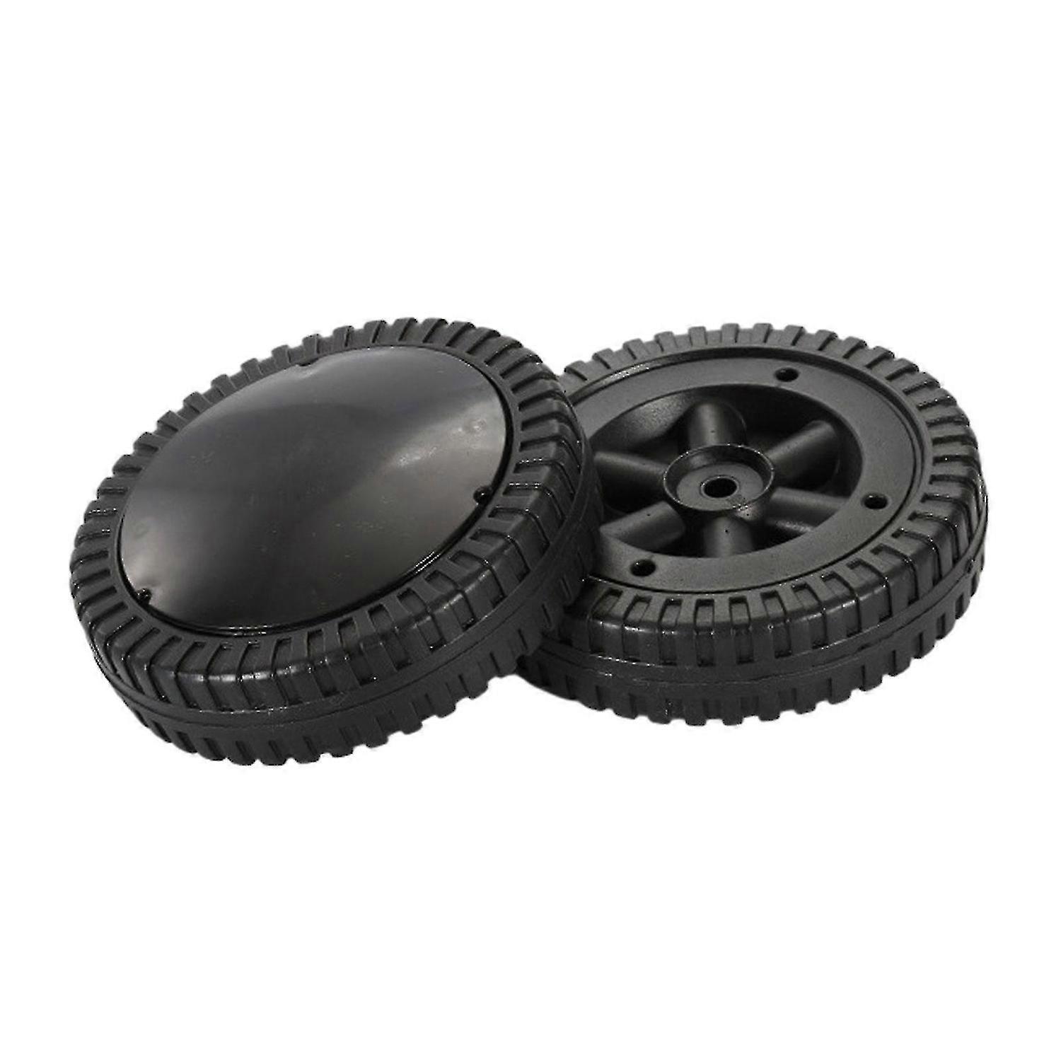 2 Pack BBQ Grill Wheels Smooth Rolling Negru 6 inch Anvelope pentru grătare