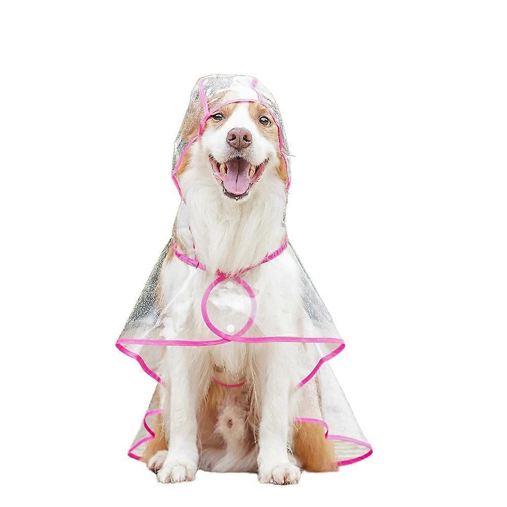 Large Dog Transparent Raincoat, Suitable For Golden Retriever, Labrador, Shepherd & Other Big Dogs