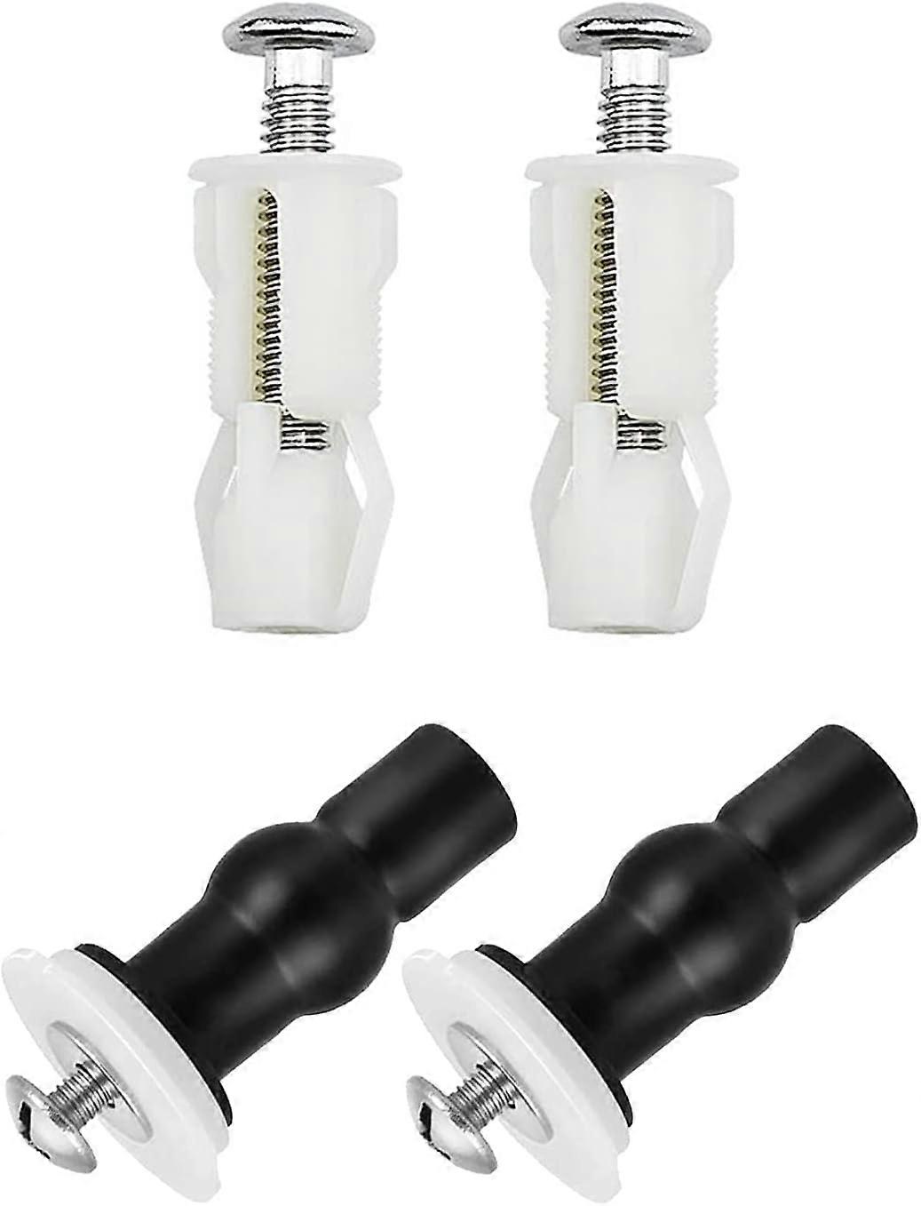 4 Pcs Abattant WC Fixations Charnires, Vis D'expansion pour Couvercl