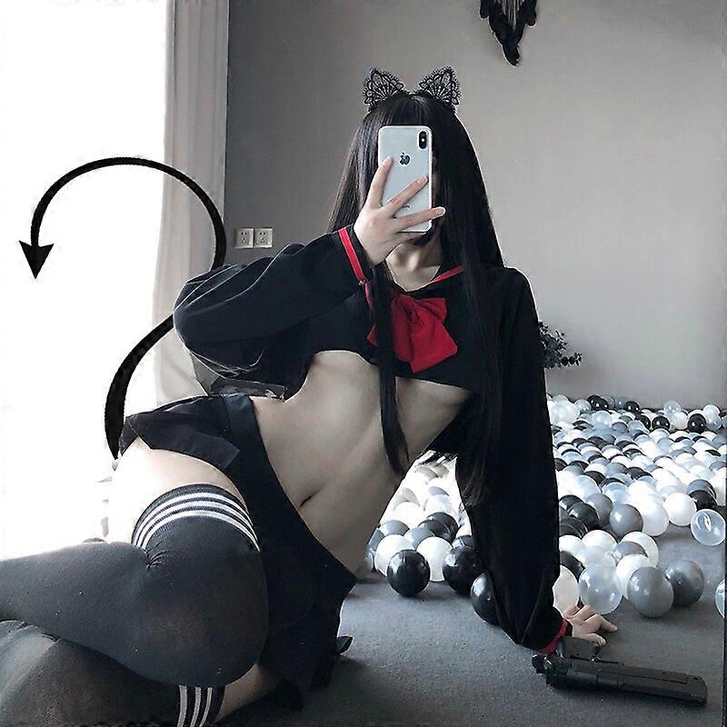 Temptshow Costume Sexy Da Studentessa Per Cosplay E Sport, Costume Da Anime, Per Sesso Femminile, Biancheria Intima (carino - 9