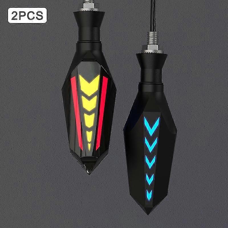 Exquisite Double Side Flowing Turn Signals Motorcycle Led Turn Signal Built-in Relay Flashing Blinker Universal Warning Light Indicator