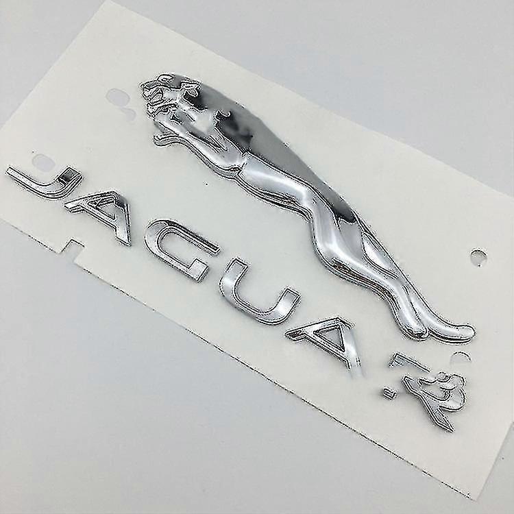 Suitable For Jaguar Xj Xjl Xe Xf F-pace F-type Rear Trunk Labeling Leopard English Word Logo 16cm