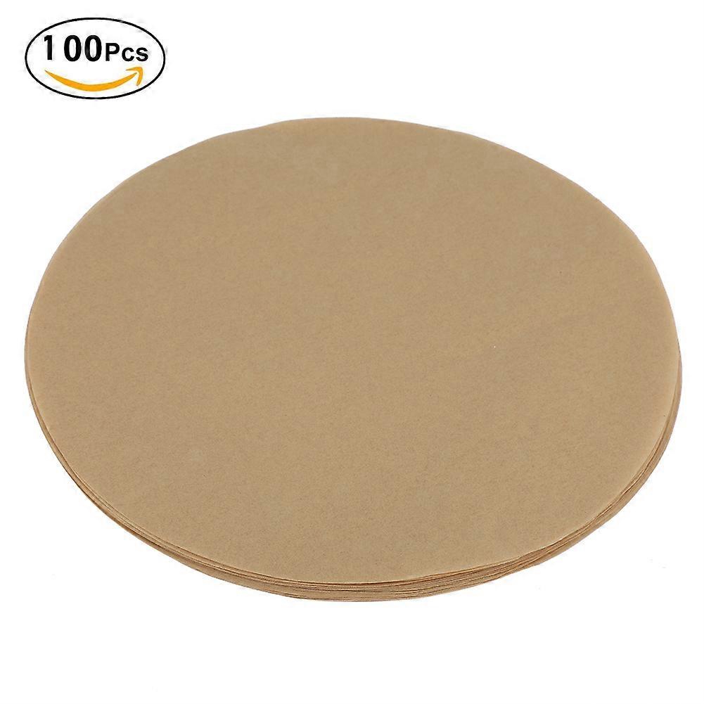 100 stk 9 tommer non stick runde BBQ papir bageplader grillfolie papir til grill