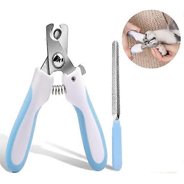 Professional Claw Scissors with Safe Spacer, Claw Pliers, Claw File for Large & Medium Dogs and Cats